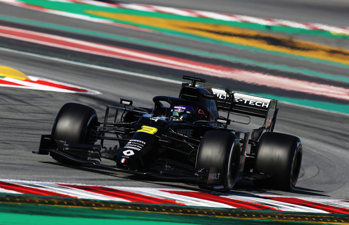 BARCELONA, SPAIN - FEBRUARY 28: Daniel Ricciardo of Australia driving the (3) Renault Sport Formula