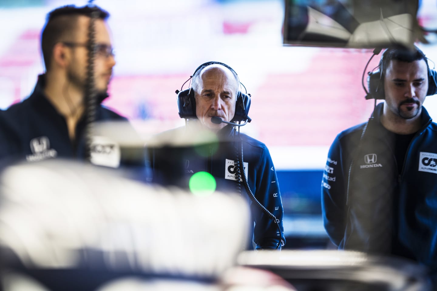 BARCELONA, SPAIN - FEBRUARY 28: Scuderia AlphaTauri Team Principal Franz Tost looks on in the