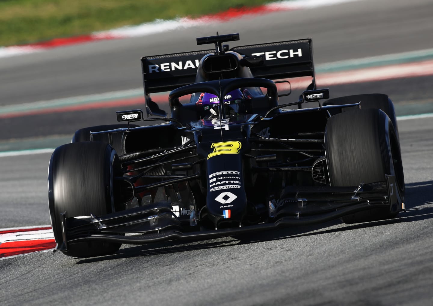 BARCELONA, SPAIN - FEBRUARY 28: Daniel Ricciardo of Australia driving the (3) Renault Sport Formula