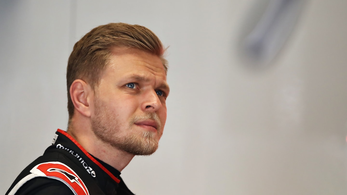 BARCELONA, SPAIN - FEBRUARY 27: Kevin Magnussen of Denmark and Haas F1 prepares to drive in the