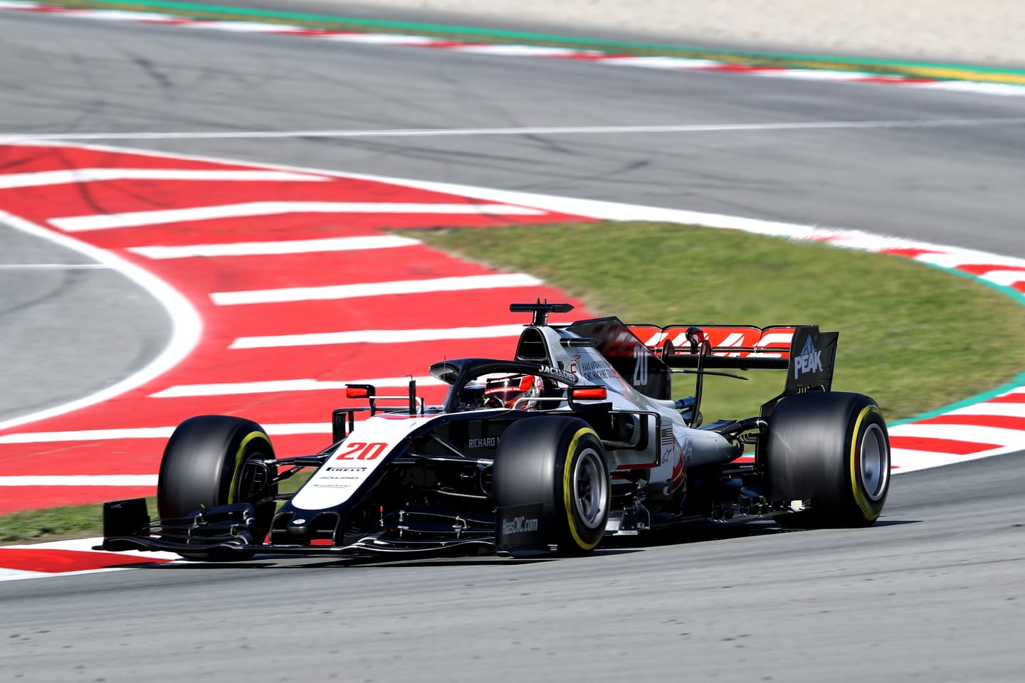 BARCELONA, SPAIN - FEBRUARY 27: Kevin Magnussen of Denmark driving the (20) Haas F1 Team VF-20