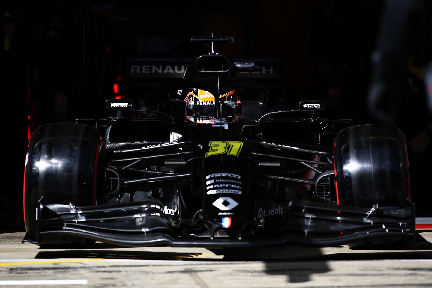 BARCELONA, SPAIN - FEBRUARY 27: Esteban Ocon of France driving the (31) Renault Sport Formula One