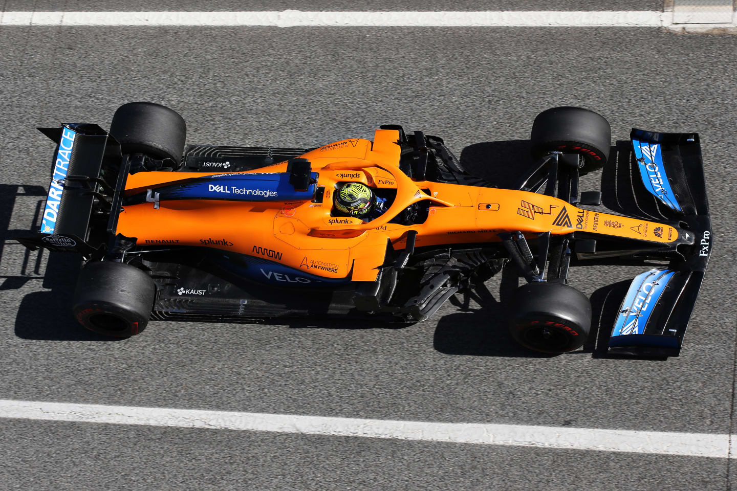 BARCELONA, SPAIN - FEBRUARY 27: Lando Norris of Great Britain driving the (4) McLaren F1 Team MCL35