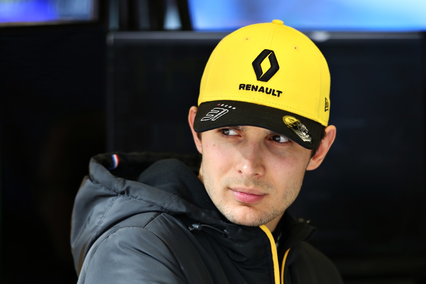 BARCELONA, SPAIN - FEBRUARY 27: Esteban Ocon of France and Renault Sport F1 looks on from the