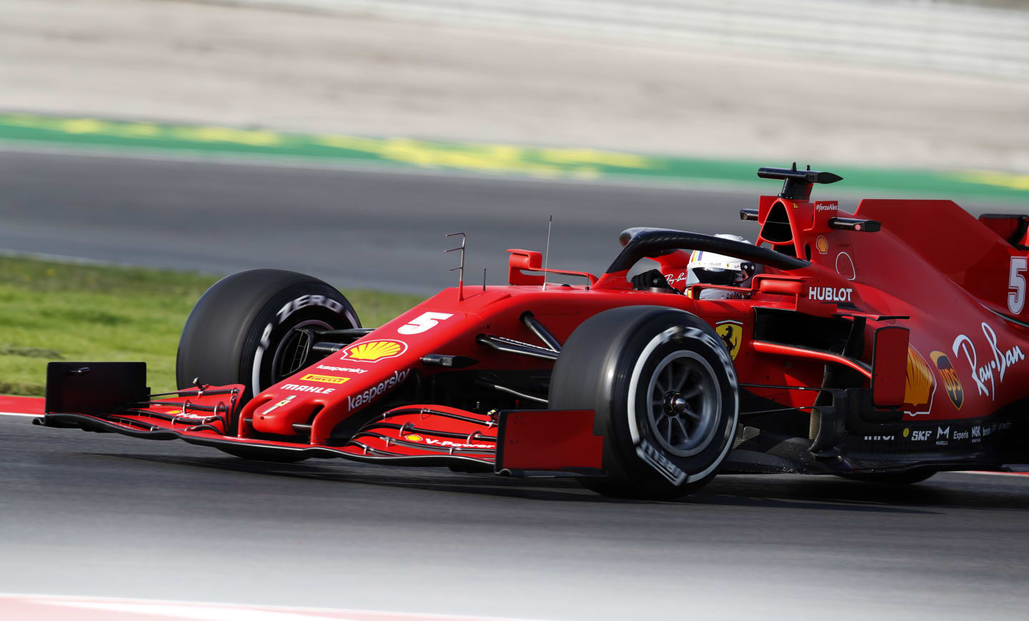 ISTANBUL, TURKEY - NOVEMBER 13: Sebastian Vettel of Germany driving the (5) Scuderia Ferrari SF1000 on track during practice ahead of the F1 Grand Prix of Turkey at Intercity Istanbul Park on November 13, 2020 in Istanbul, Turkey. (Photo by Murad Sezer-Pool/Getty Images)