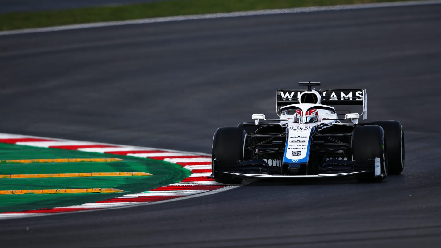 ISTANBUL, TURKEY - NOVEMBER 13: George Russell of Great Britain driving the (63) Williams Racing