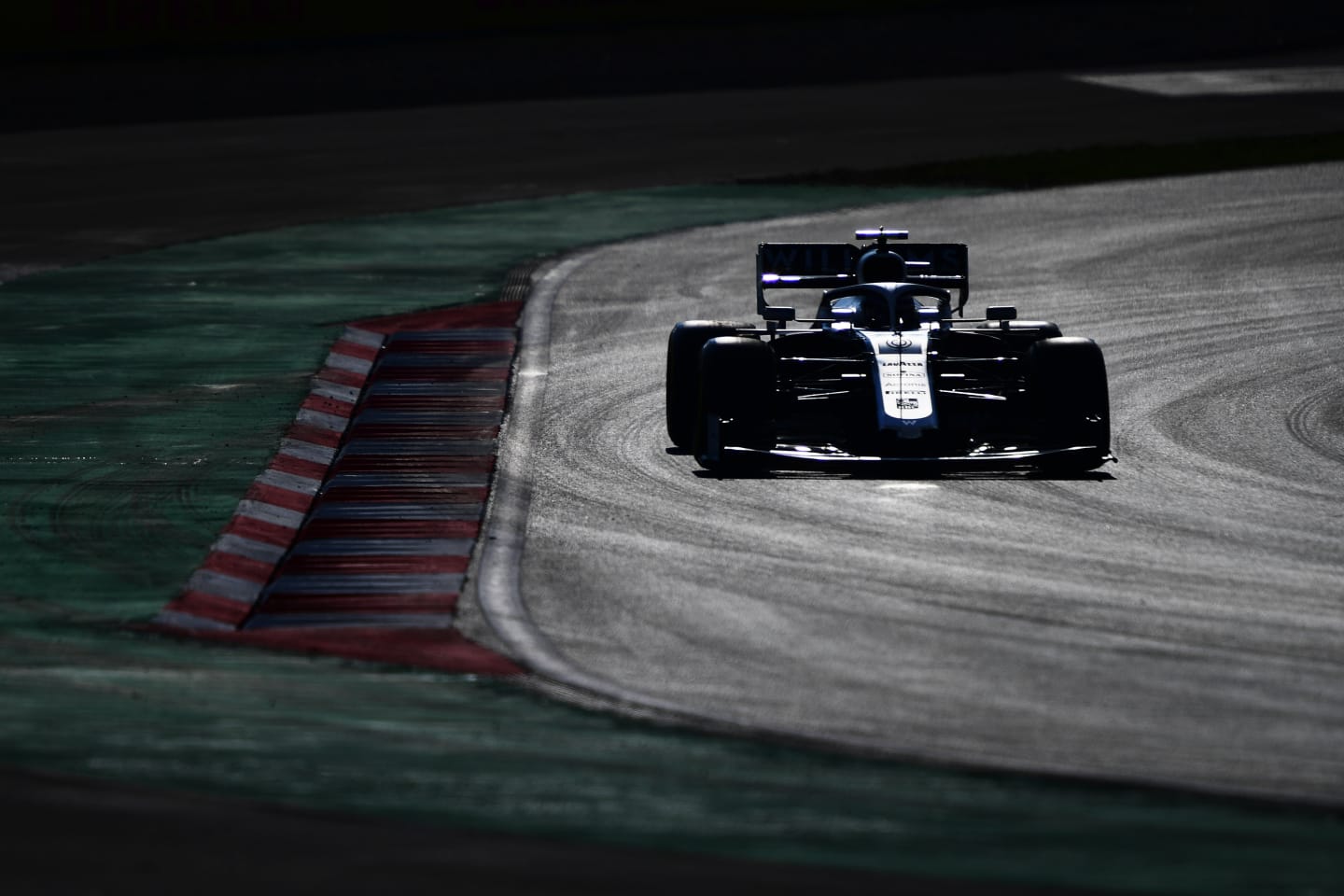 ISTANBUL, TURKEY - NOVEMBER 13: George Russell of Great Britain driving the (63) Williams Racing FW43 Mercedes on track during practice ahead of the F1 Grand Prix of Turkey at Intercity Istanbul Park on November 13, 2020 in Istanbul, Turkey. (Photo by Mario Renzi - Formula 1/Formula 1 via Getty Images)