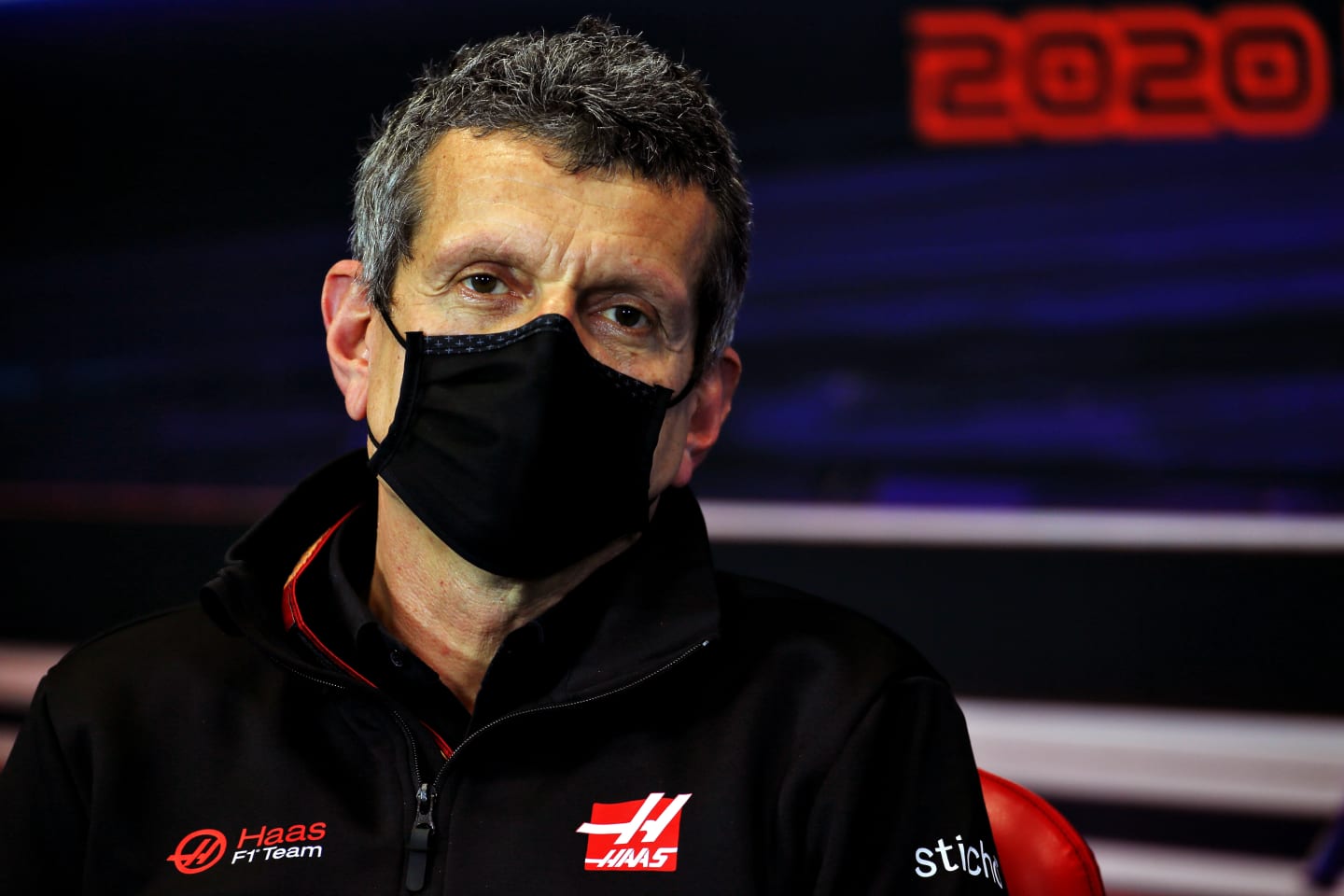 ISTANBUL, TURKEY - NOVEMBER 13: Haas F1 Team Principal Guenther Steiner talks in the Team