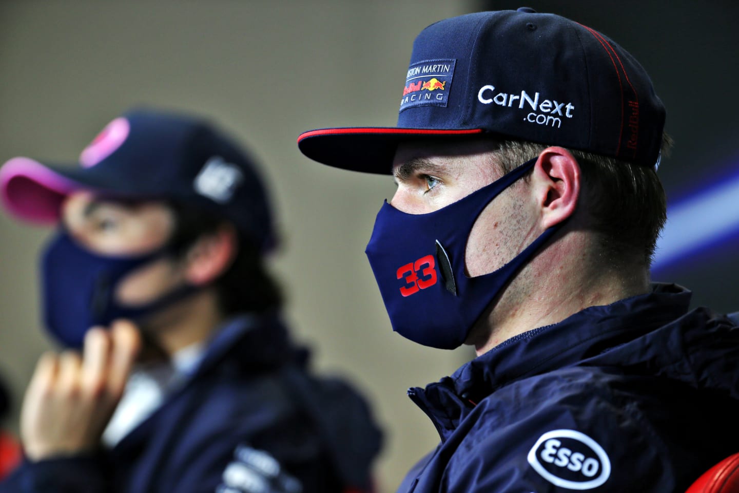 ISTANBUL, TURKEY - NOVEMBER 14: Second place qualifier Max Verstappen of Netherlands and Red Bull