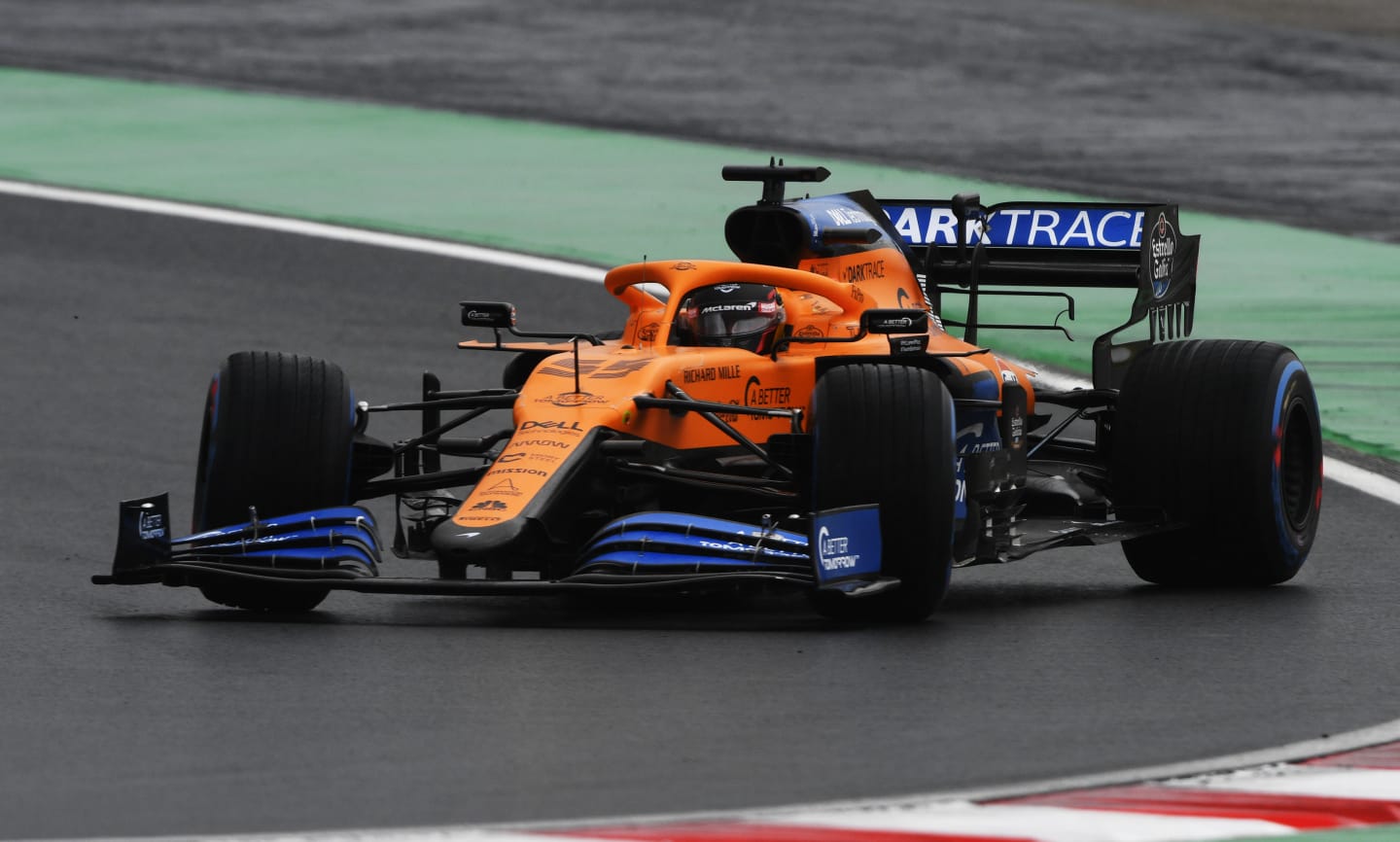 ISTANBUL, TURKEY - NOVEMBER 14: Carlos Sainz of Spain driving the (55) McLaren F1 Team MCL35