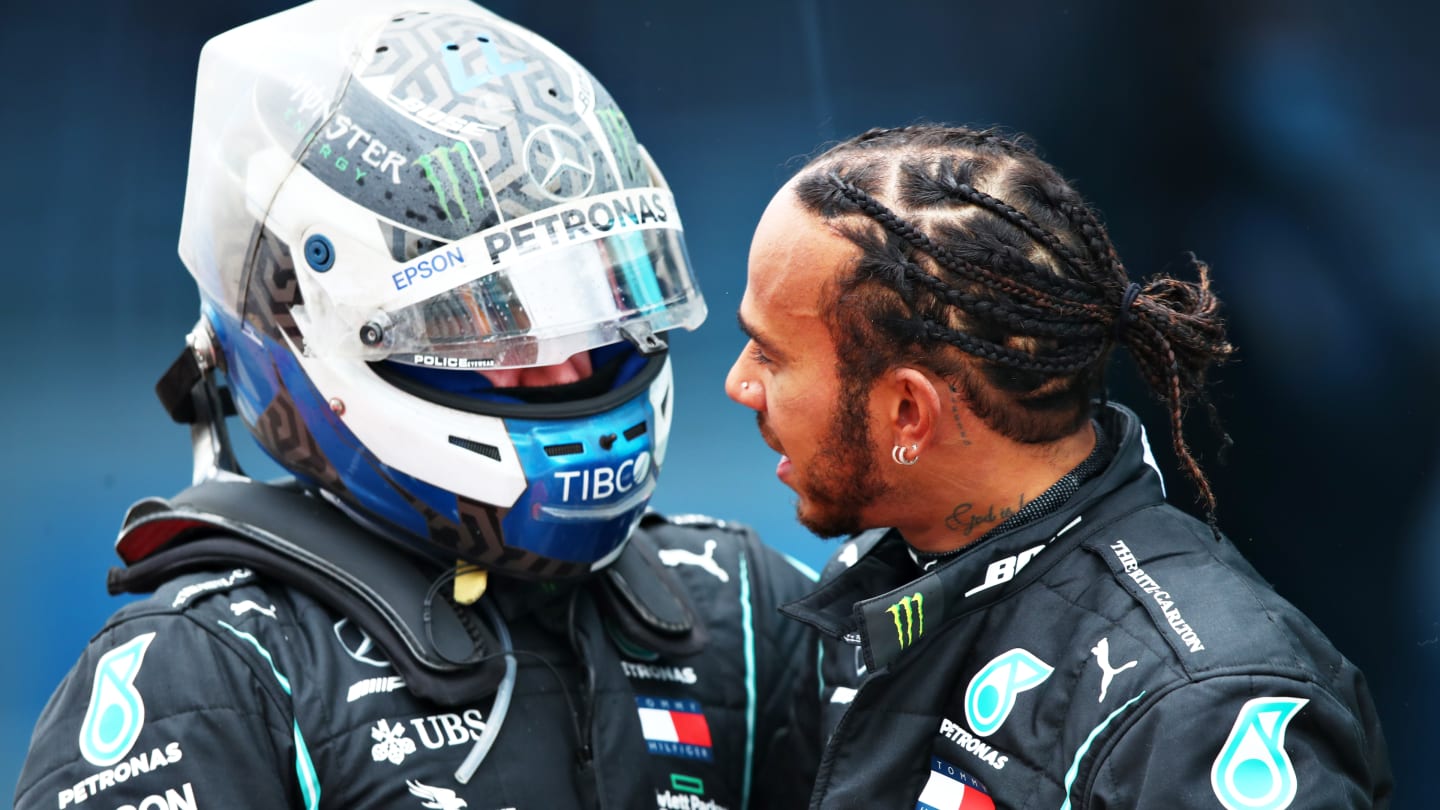 ISTANBUL, TURKEY - NOVEMBER 15: Race winner Lewis Hamilton of Great Britain and Mercedes GP is