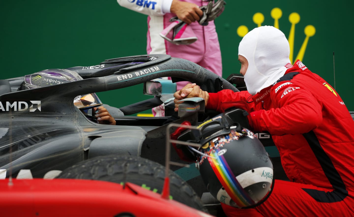 ISTANBUL, TURKEY - NOVEMBER 15: Race winner Lewis Hamilton of Great Britain and Mercedes GP is