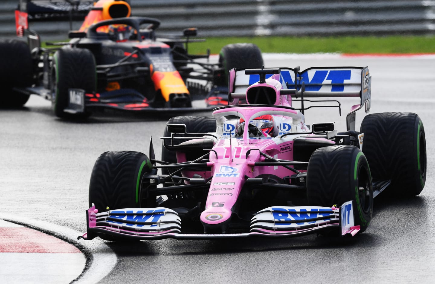 ISTANBUL, TURKEY - NOVEMBER 15: Sergio Perez of Mexico driving the (11) Racing Point RP20 Mercedes