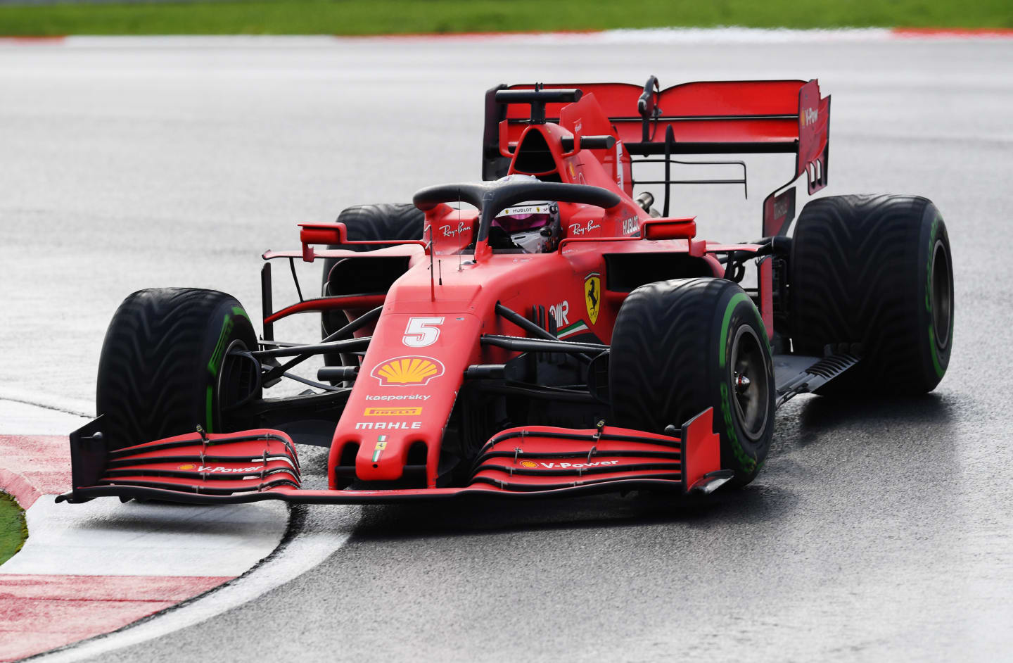 ISTANBUL, TURKEY - NOVEMBER 15: Sebastian Vettel of Germany driving the (5) Scuderia Ferrari SF1000