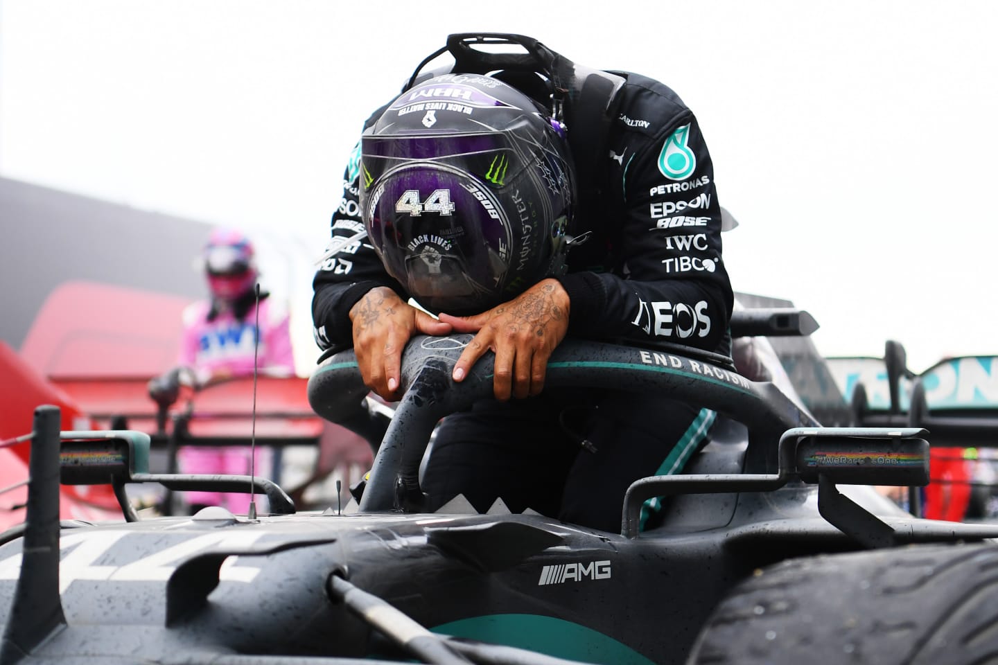 ISTANBUL, TURKEY - NOVEMBER 15: Race winner Lewis Hamilton of Great Britain and Mercedes GP