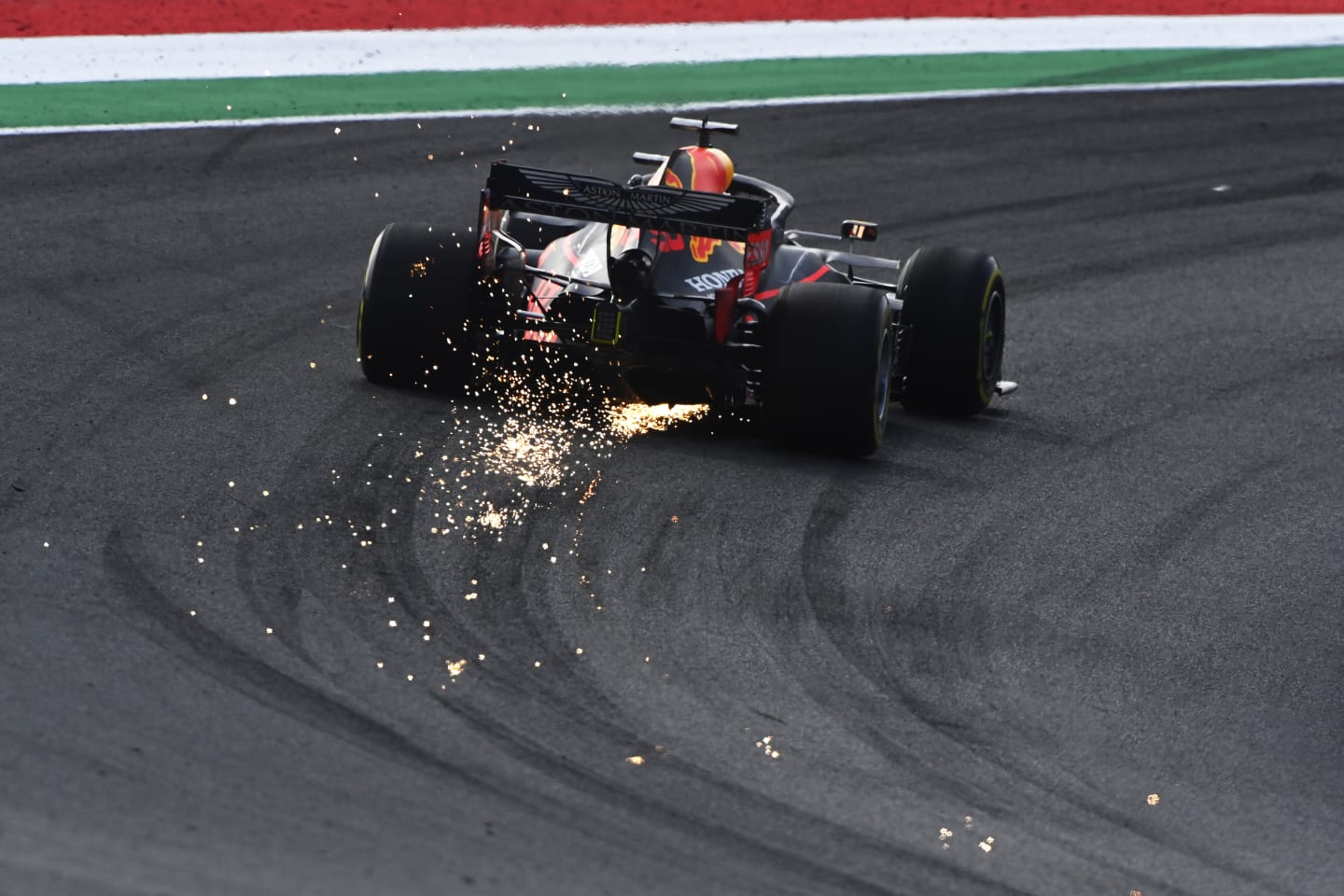 SCARPERIA, ITALY - SEPTEMBER 11: Max Verstappen of the Netherlands driving the (33) Aston Martin
