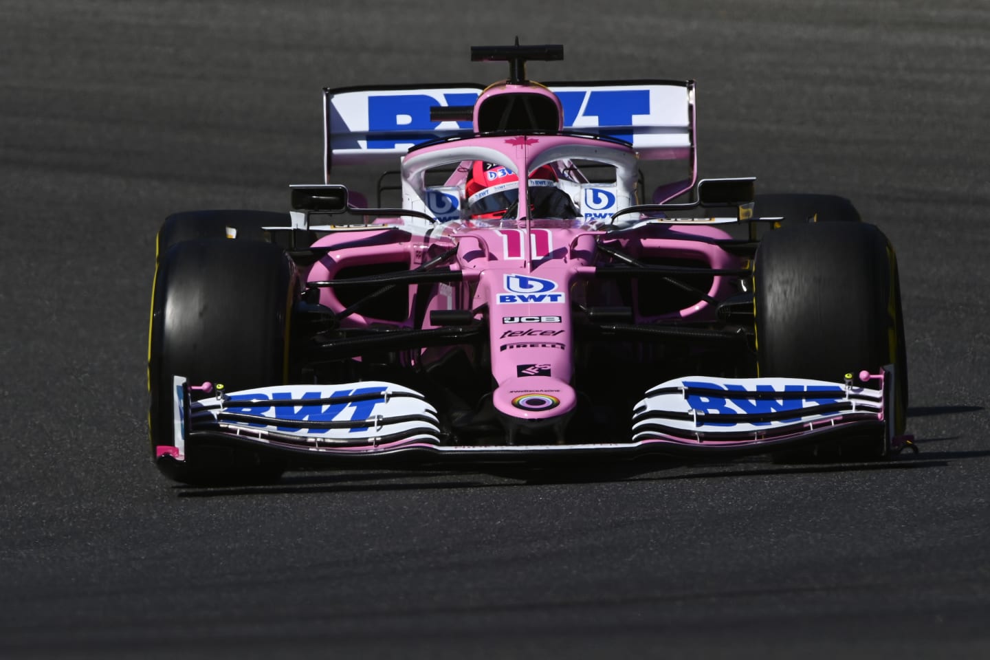 SCARPERIA, ITALY - SEPTEMBER 12: Sergio Perez of Mexico driving the (11) Racing Point RP20 Mercedes