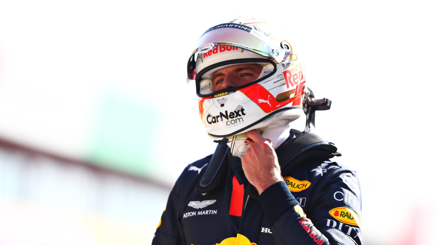 SCARPERIA, ITALY - SEPTEMBER 12: Third placed qualifier Max Verstappen of Netherlands and Red Bull