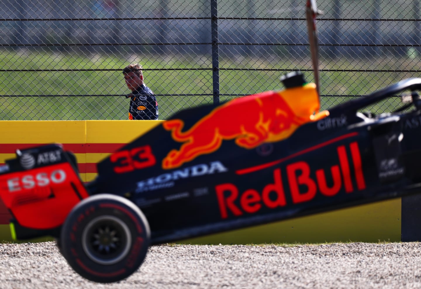 SCARPERIA, ITALY - SEPTEMBER 13: Max Verstappen of Netherlands and Red Bull Racing looks on as his