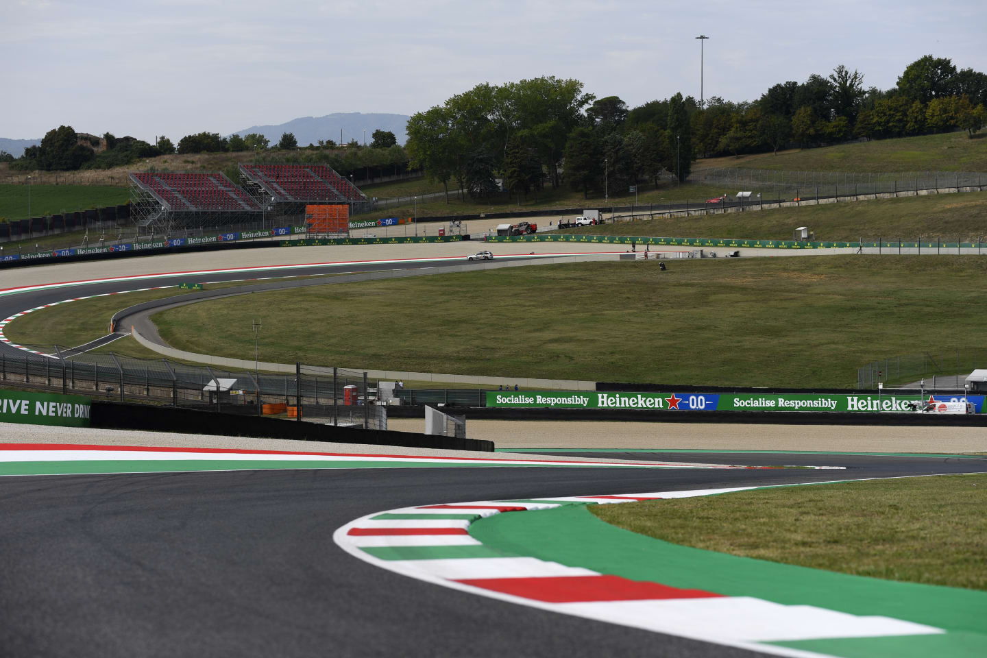 SCARPERIA, ITALY - SEPTEMBER 10: A general view of the circuit during previews ahead of the F1