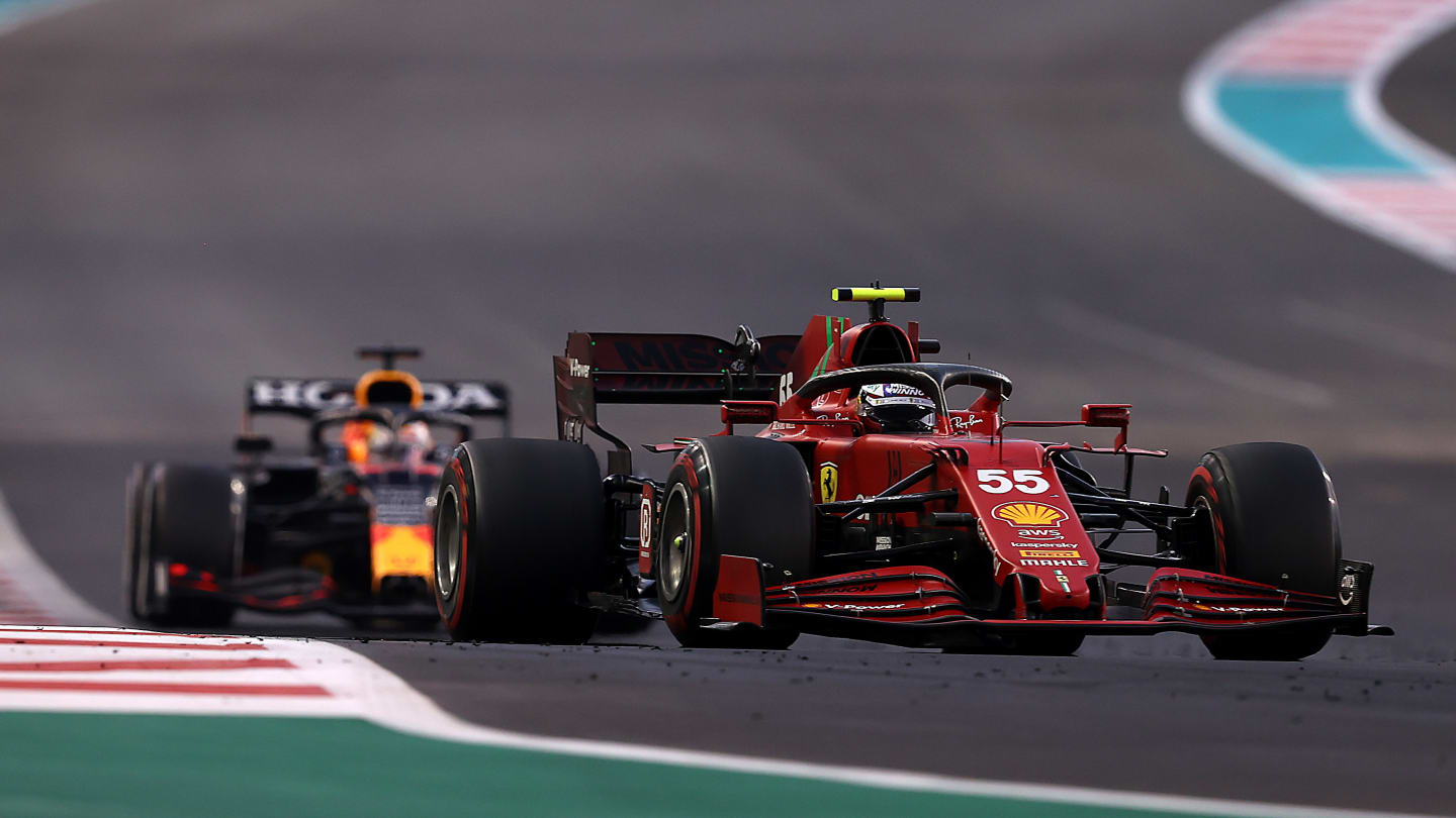 ABU DHABI, UNITED ARAB EMIRATES - DECEMBER 12:Carlos Sainz of Spain driving the (55) Scuderia