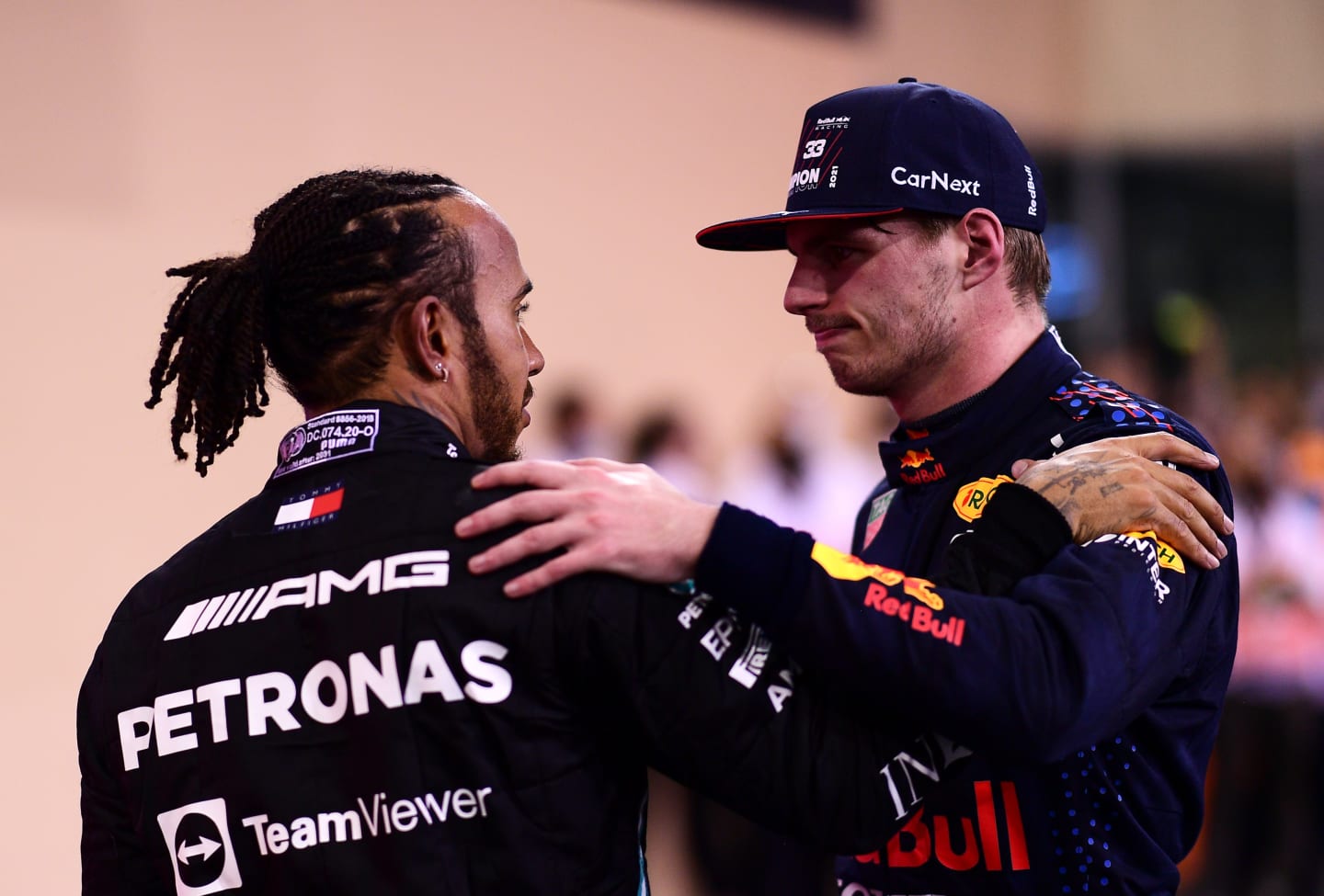 ABU DHABI, UNITED ARAB EMIRATES - DECEMBER 12: Race winner and 2021 F1 World Drivers Champion Max