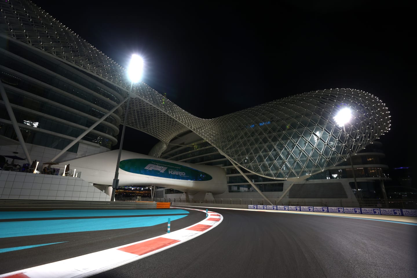 ABU DHABI, UNITED ARAB EMIRATES - DECEMBER 09: A general view of the track during previews ahead of