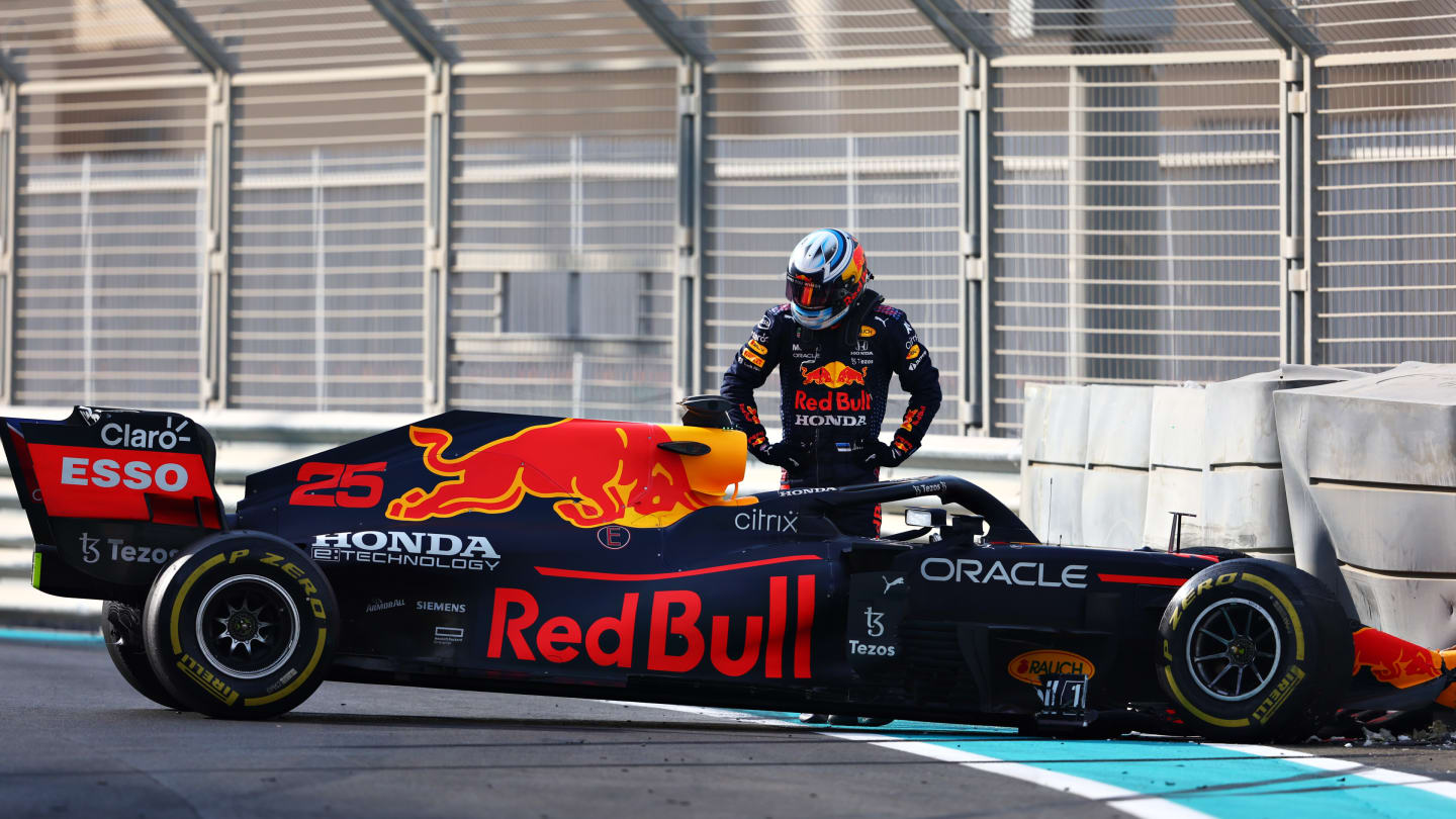 Juri Vips suffered a spin in the Red Bull