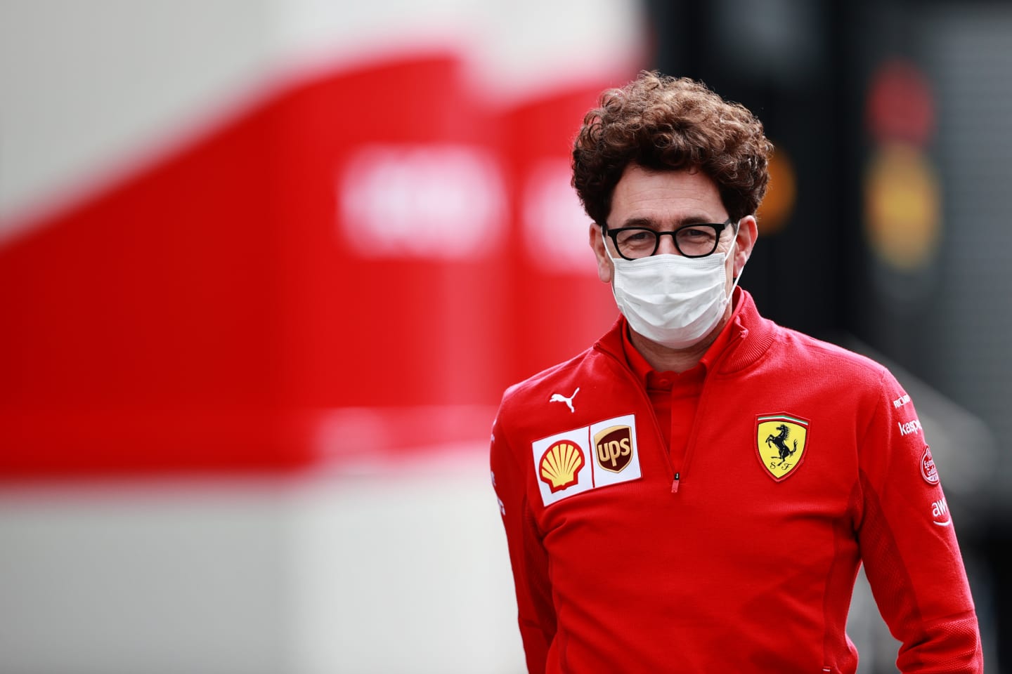 SPIELBERG, AUSTRIA - JULY 02: Scuderia Ferrari Team Principal Mattia Binotto walks in the Paddock