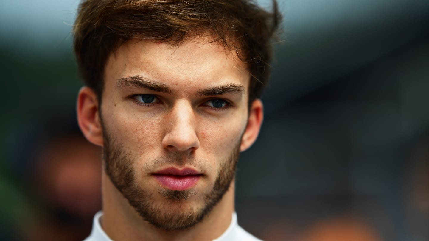 SPIELBERG, AUSTRIA - JULY 04: Pierre Gasly of France and Scuderia AlphaTauri prepares to drive on
