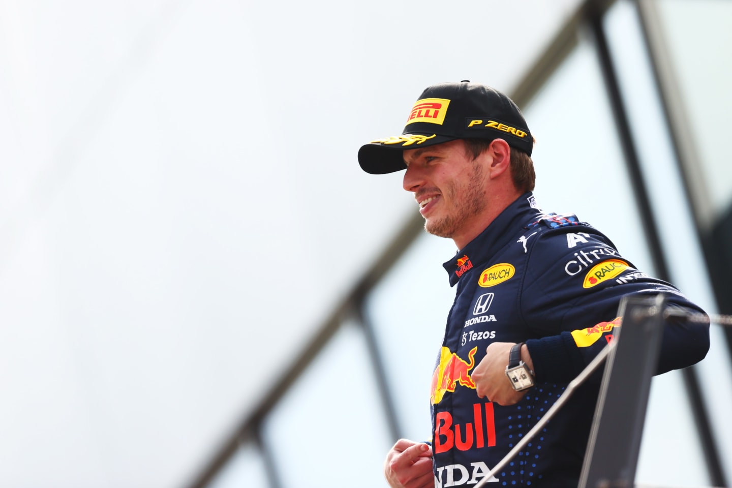 SPIELBERG, AUSTRIA - JULY 04: Race winner Max Verstappen of Netherlands and Red Bull Racing