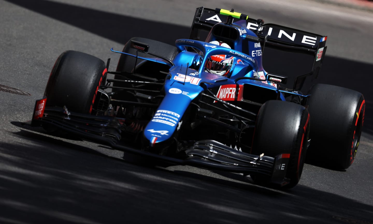 BAKU, AZERBAIJAN - JUNE 05: Esteban Ocon of France driving the (31) Alpine A521 Renault on track