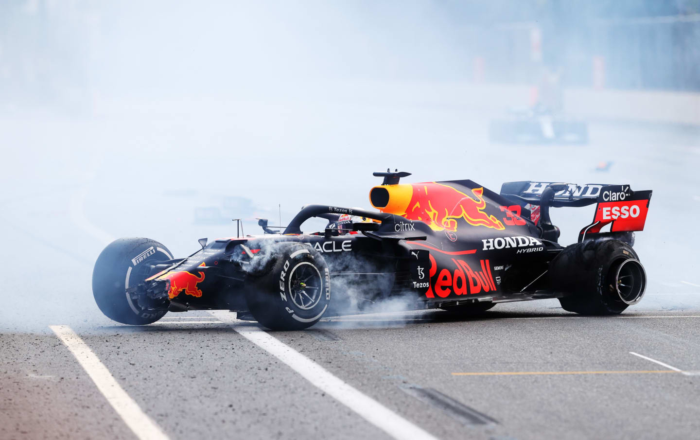 BAKU, AZERBAIJAN - JUNE 06: Max Verstappen of the Netherlands driving the (33) Red Bull Racing