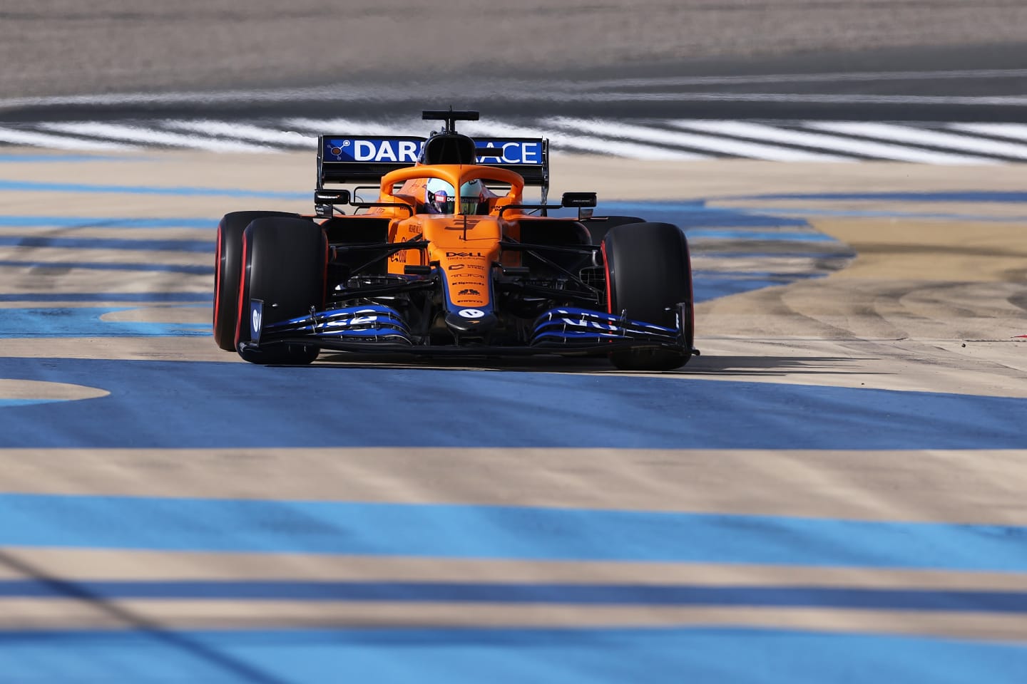 BAHRAIN, BAHRAIN - MARCH 27: Daniel Ricciardo of Australia driving the (3) McLaren F1 Team MCL35M