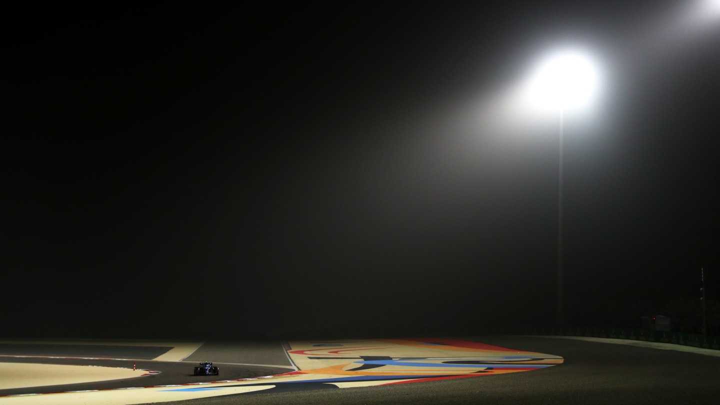 Ocon's Alpine shone under the floodlights on Friday as he finished third