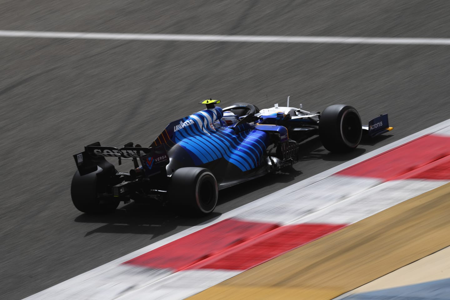 Nicholas Latifi had a couple of 'moments' in his first session behind the wheel for Williams