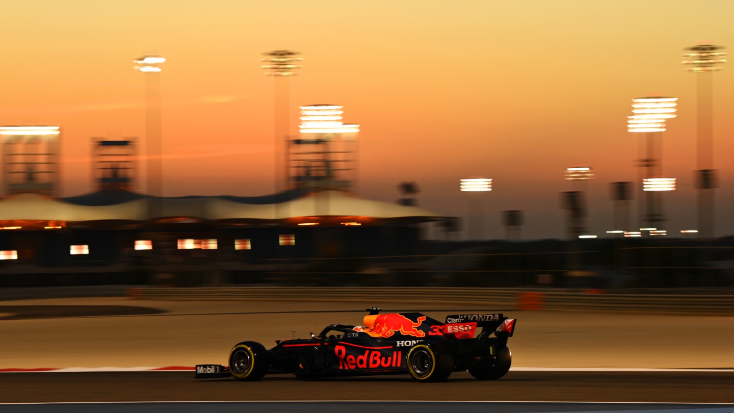 BAHRAIN, BAHRAIN - MARCH 14: Max Verstappen of the Netherlands driving the (33) Red Bull Racing