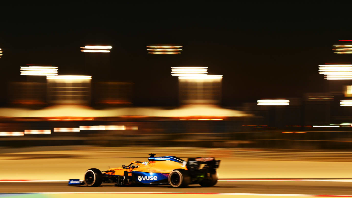 BAHRAIN, BAHRAIN - MARCH 14: Daniel Ricciardo of Australia driving the (3) McLaren F1 Team MCL35M
