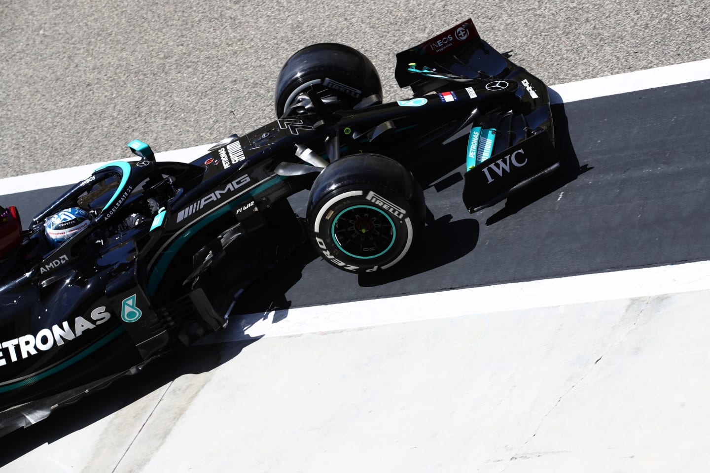 BAHRAIN, BAHRAIN - MARCH 14: Valtteri Bottas of Finland driving the (77) Mercedes AMG Petronas F1