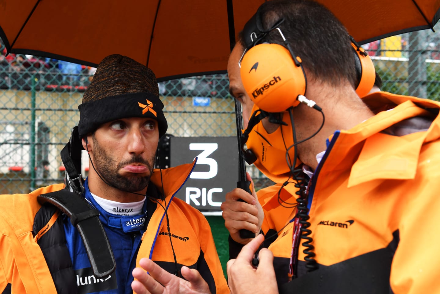 SPA, BELGIUM - AUGUST 29: Daniel Ricciardo of Australia and McLaren F1 prepares to drive on the