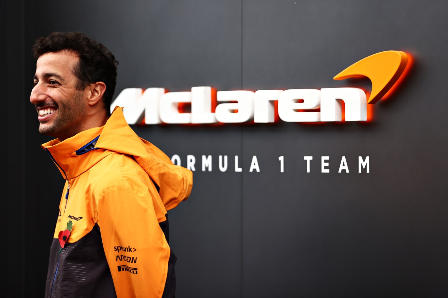 SAO PAULO, BRAZIL - NOVEMBER 13: Daniel Ricciardo of Australia and McLaren F1 looks on in the Paddock before practice ahead of the F1 Grand Prix of Brazil at Autodromo Jose Carlos Pace on November 13, 2021 in Sao Paulo, Brazil. (Photo by Mark Thompson/Getty Images)