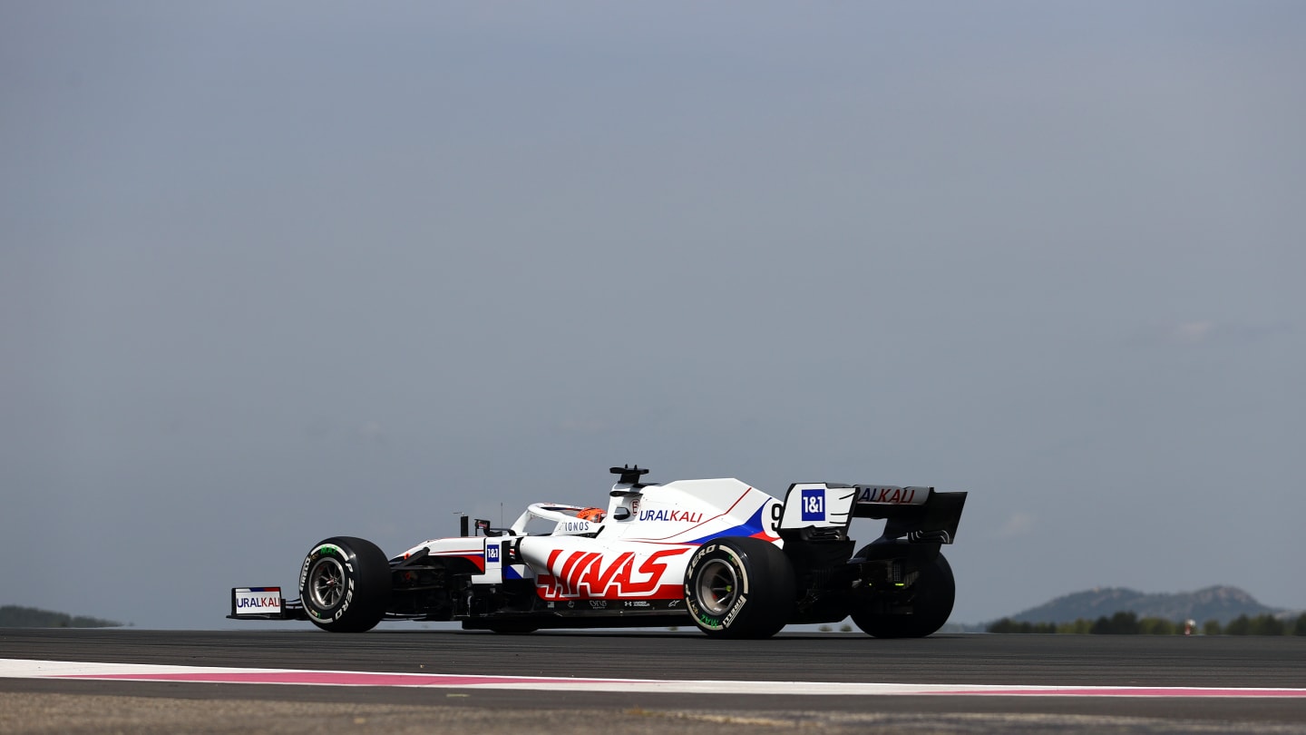 LE CASTELLET, FRANCE - JUNE 18: Nikita Mazepin of Russia driving the (9) Haas F1 Team VF-21 Ferrari