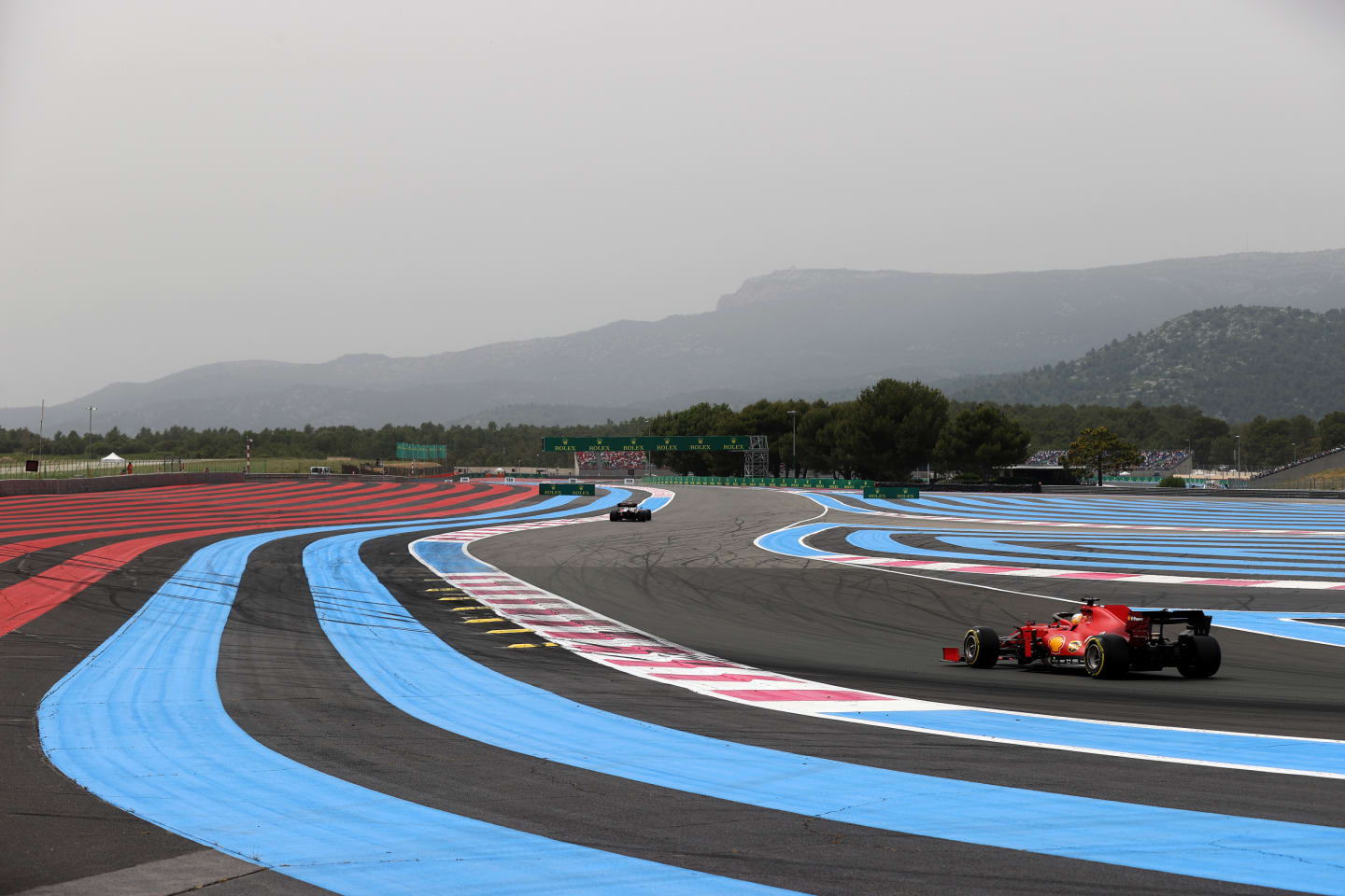 LE CASTELLET, FRANCE - JUNE 19: Charles Leclerc of Monaco driving the (16) Scuderia Ferrari SF21 on