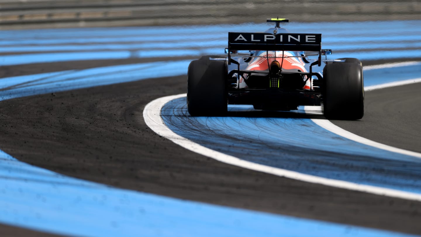 LE CASTELLET, FRANCE - JUNE 20: Esteban Ocon of France driving the (31) Alpine A521 Renault on track during the F1 Grand Prix of France at Circuit Paul Ricard on June 20, 2021 in Le Castellet, France. (Photo by Bryn Lennon - Formula 1/Formula 1 via Getty Images)