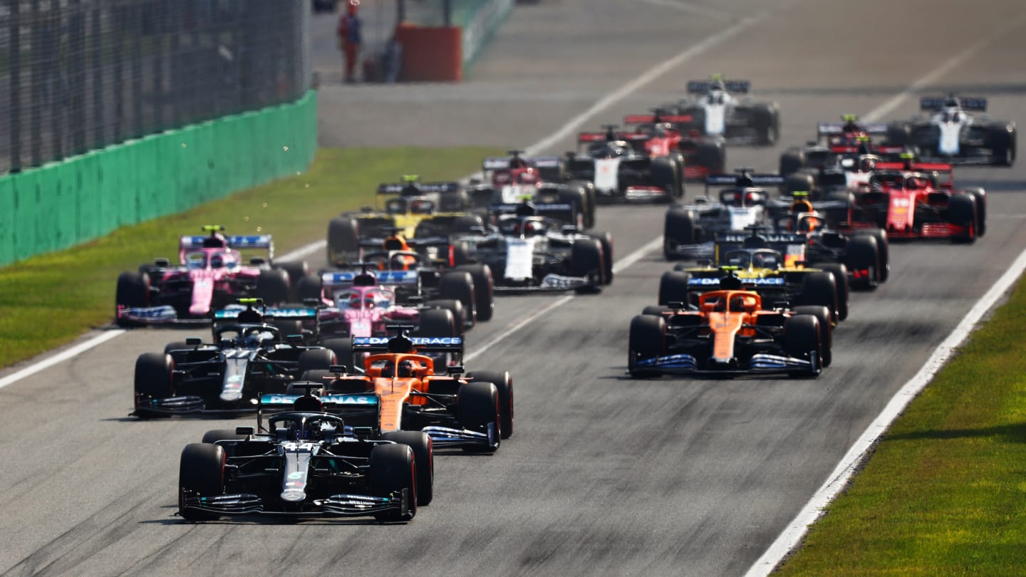 MONZA, ITALY - SEPTEMBER 06: Lewis Hamilton of Great Britain driving the (44) Mercedes AMG Petronas