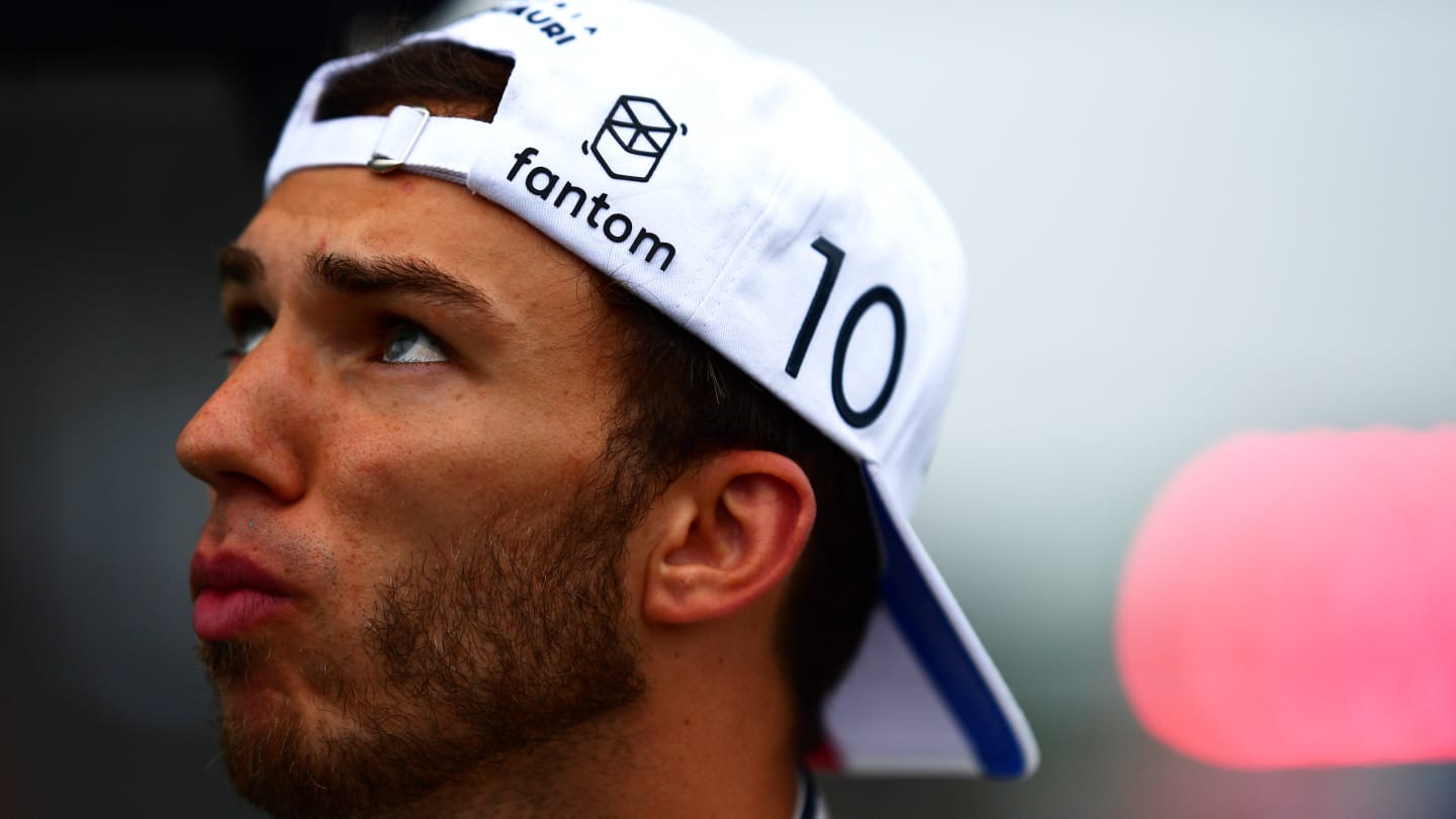 BUDAPEST, HUNGARY - AUGUST 01: Pierre Gasly of France and Scuderia AlphaTauri prepares to drive on