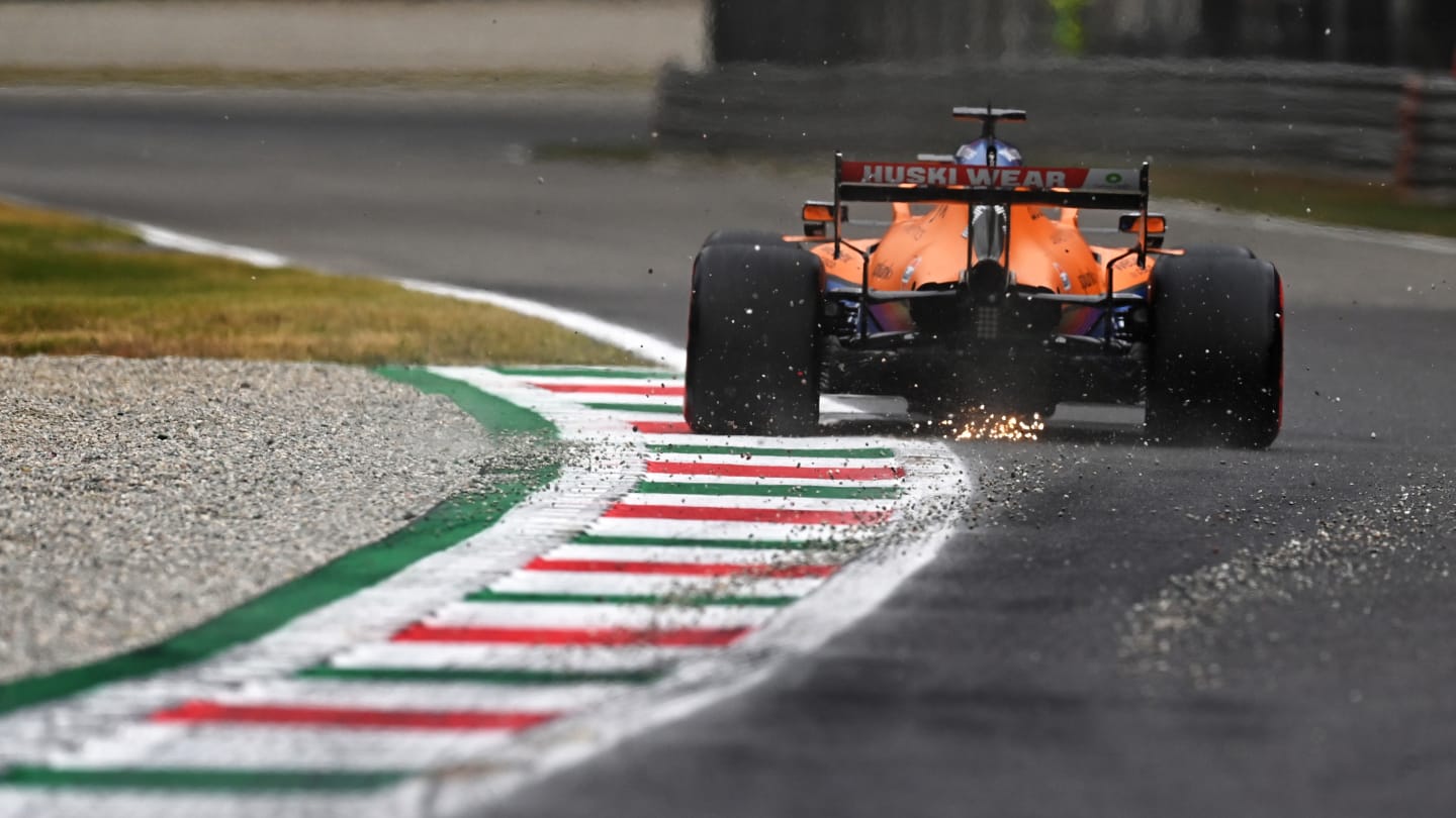 MONZA, ITALY - SEPTEMBER 10: Daniel Ricciardo of Australia driving the (3) McLaren F1 Team MCL35M