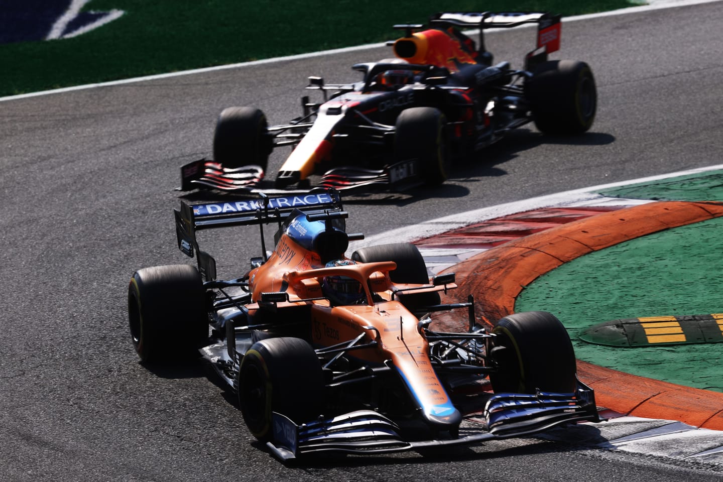 MONZA, ITALY - SEPTEMBER 12: Daniel Ricciardo of Australia driving the (3) McLaren F1 Team MCL35M