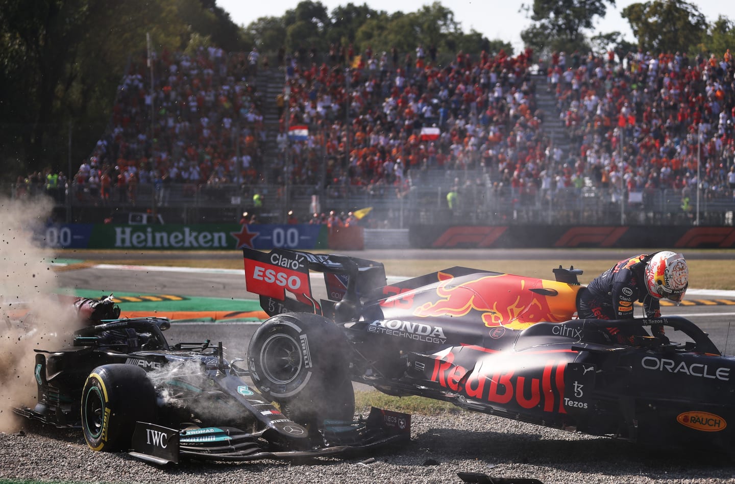 MONZA, ITALY - SEPTEMBER 12: Max Verstappen of the Netherlands driving the (33) Red Bull Racing