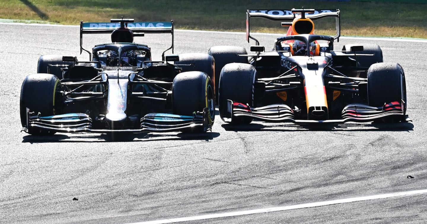 MONZA, ITALY - SEPTEMBER 12: Max Verstappen of the Netherlands driving the (33) Red Bull Racing